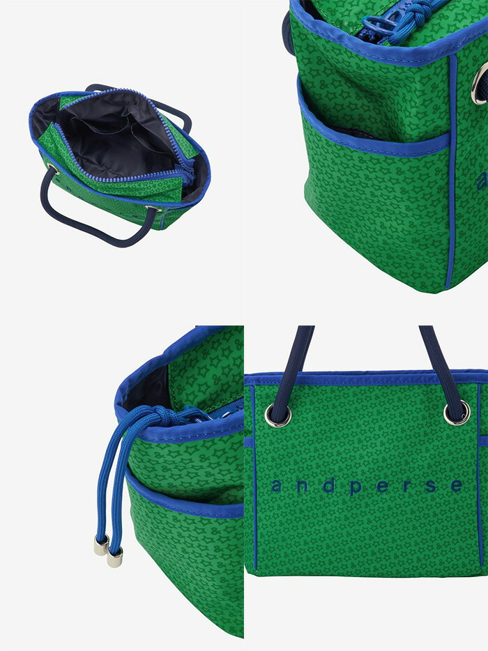 and per se（アンパスィ） カートバッグ AUF7235 ミニトート ラウンド