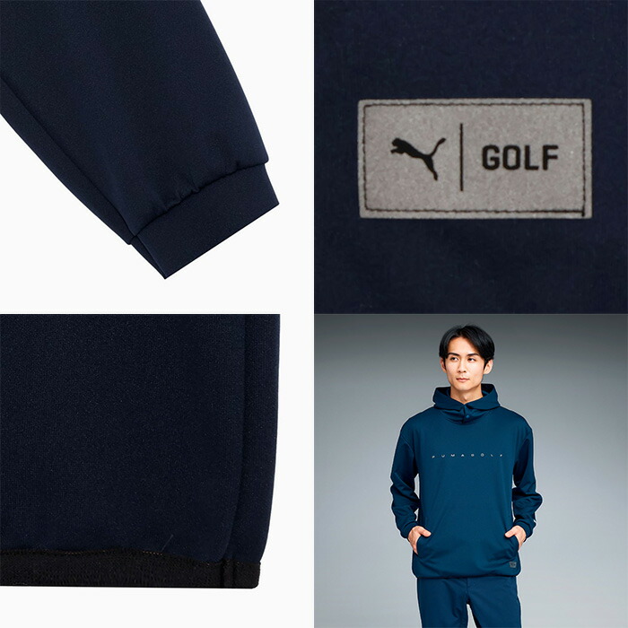 PUMA（プーマ） ゴルフ 長袖 PB プルオーバー フーディ パーカー