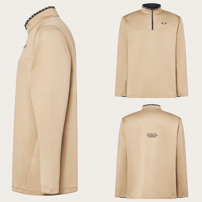 OAKLEY（オークリー） 長袖 ハーフジップシャツ プレザント 長袖モック