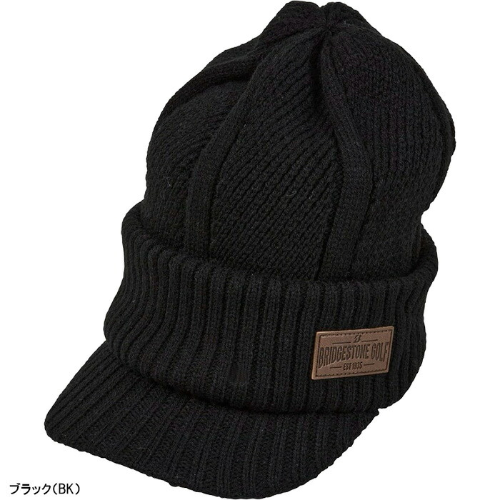 BRIDGESTONE GOLF ブリヂストン ゴルフ ニットキャップ 25年秋冬 ツバ