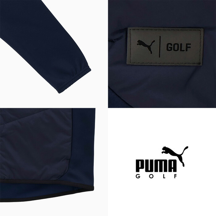 PUMA（プーマ） ゴルフ 長袖 フルジップジャケット PB ハイブリッド