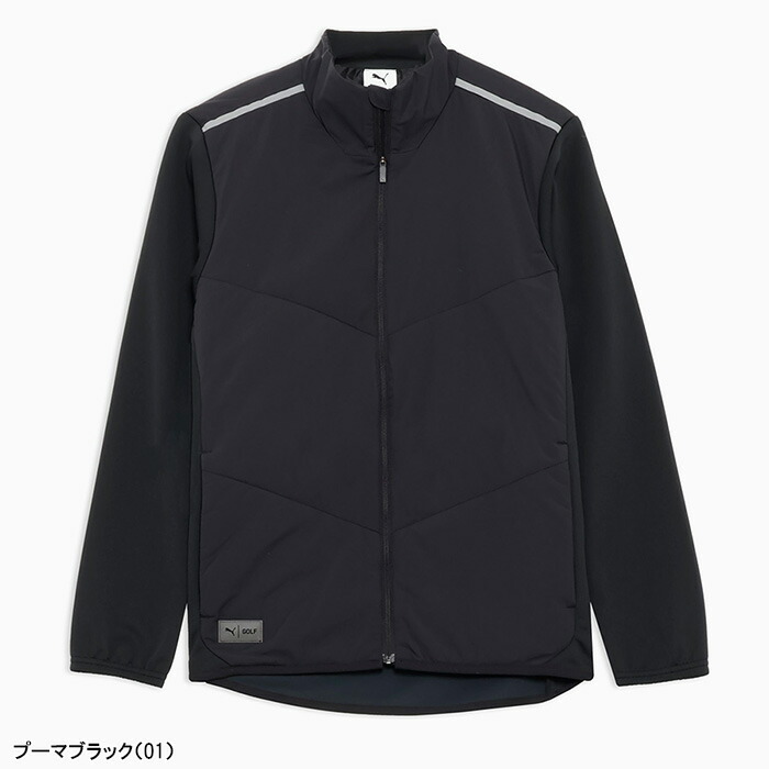 PUMA プーマ GOLF ゴルフ ミックス パデッド ジャケット ブルゾン Ｍ imgrc0098754456.jpg