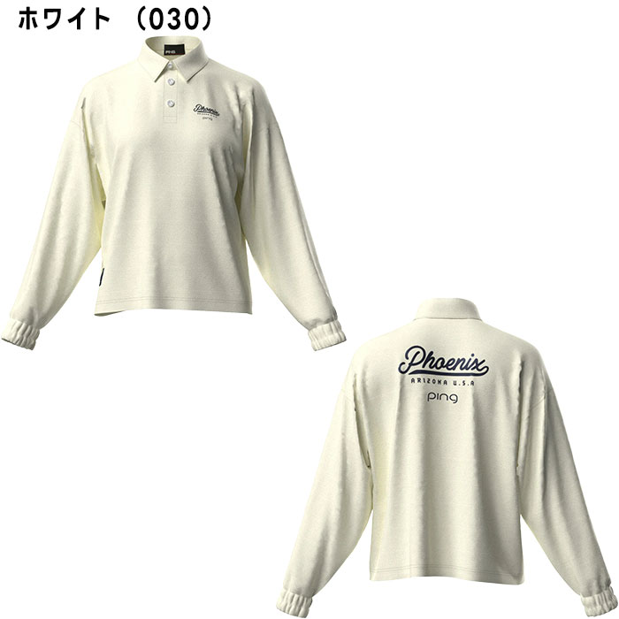PING ゴルフウェア　レディースL PING（ピン） レディース ゴルフ ストレッチ 布帛 長袖 プルオーバー
