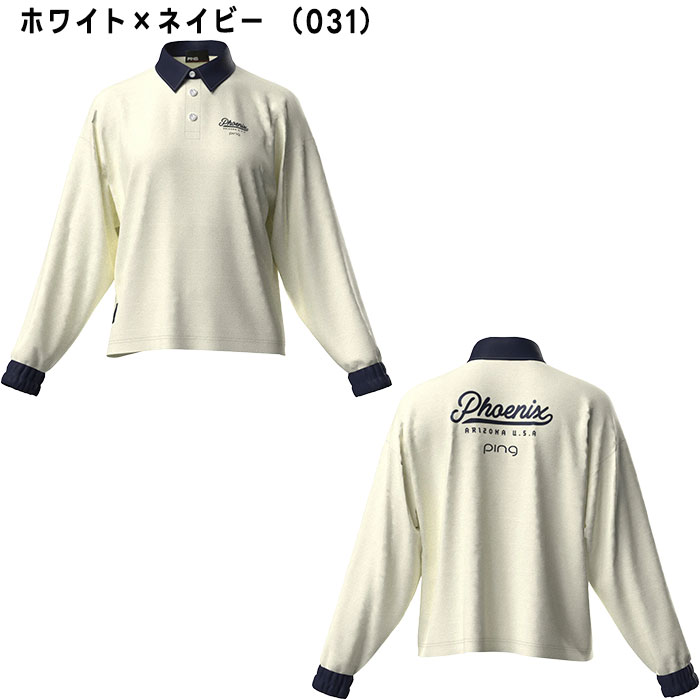 PING（ピン） レディース ゴルフ ストレッチ 布帛 長袖 プルオーバー