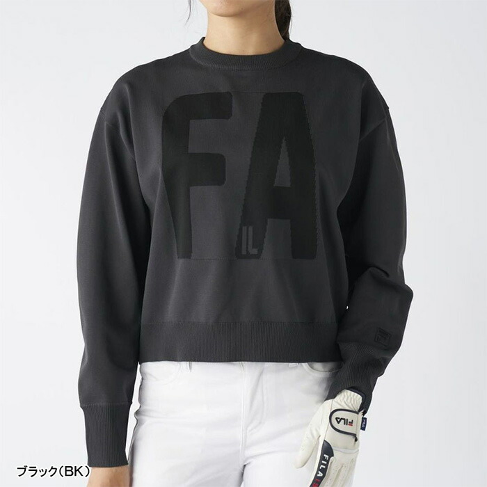 FILA GOLF レディース フィラ ゴルフ 長袖 ビッグロゴ セーター ニット
