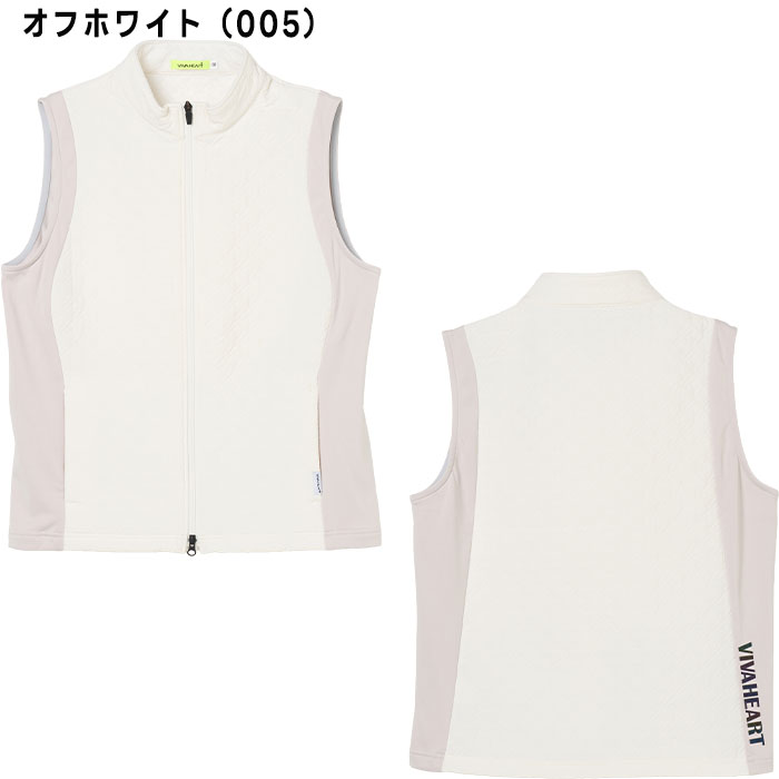 VIVA HEART（ビバハート） ゴルフ 千鳥格子柄 ピンソニック 中綿ベスト