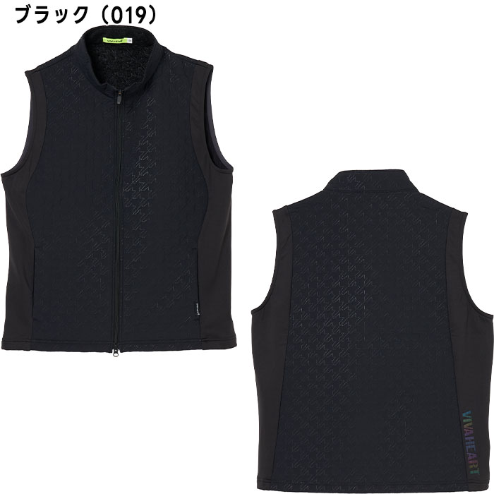 VIVA HEART（ビバハート） ゴルフ 千鳥格子柄 ピンソニック 中綿ベスト