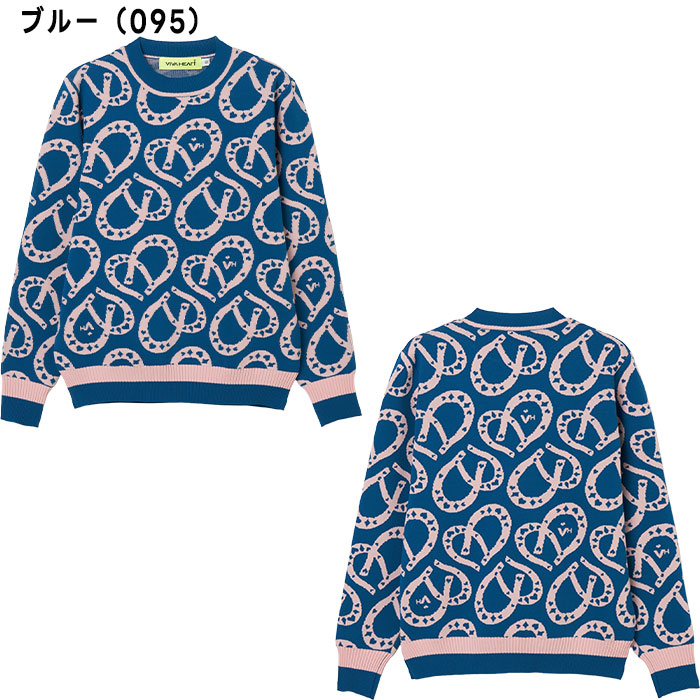 VIVA HEART（ビバハート） レディース ゴルフ シュバルハート柄 ニット