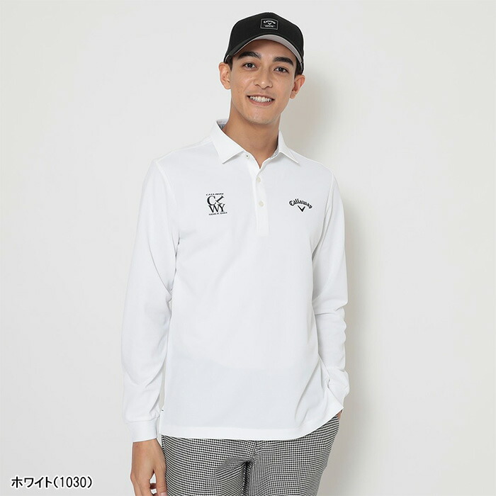 新品【キャロウェイ】2025年人気ロゴマークデザイン 長袖ゴルフポロシャツM Callaway（キャロウェイ） 長袖 ポロシャツ オニカノコ 長袖シャツ