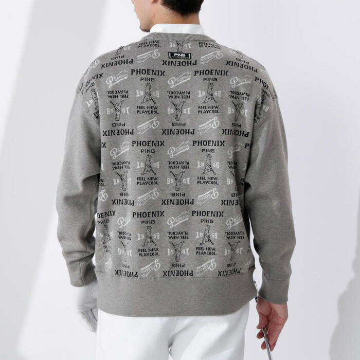 マンシングウェア】2023年ビッグロゴネーム×ライン 長袖ゴルフニットパーカーL マンシングウェア】2023年ビッグロゴネーム×ライン 長袖ゴルフニット