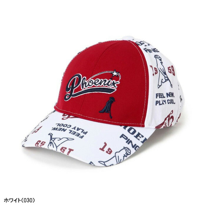 PING（ピン） ゴルフ ゴルフキャップ Mr.PING総柄プリントキャップ