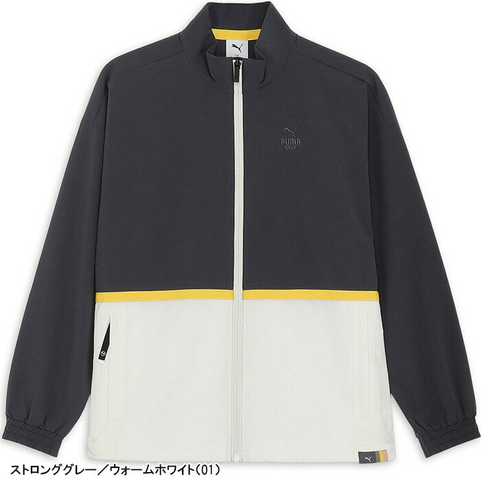 PUMA（プーマ） ゴルフ 長袖 FOG パネル カラー リラックス フルジップ
