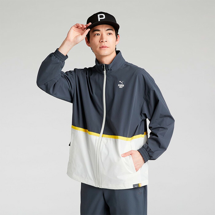 PUMA（プーマ） ゴルフ 長袖 FOG パネル カラー リラックス フルジップ