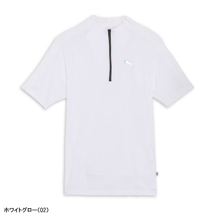 PUMA（プーマ） ゴルフ 半袖 モックネックシャツ PF テック ライン