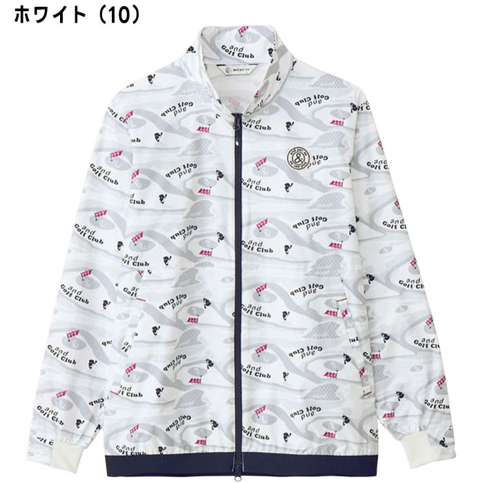 and per se（アンパスィ） ゴルフ マルチウェザープリンテッドブルゾン