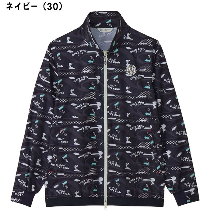 and per se（アンパスィ） ゴルフ マルチウェザープリンテッドブルゾン