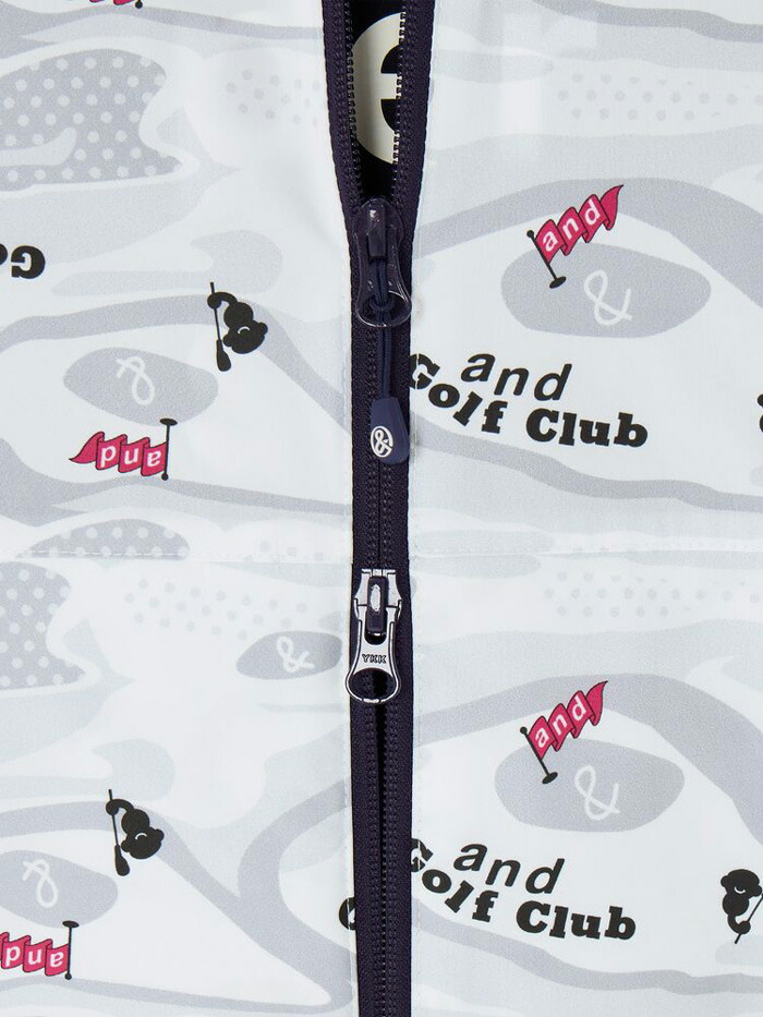 and per se（アンパスィ） ゴルフ マルチウェザープリンテッドブルゾン