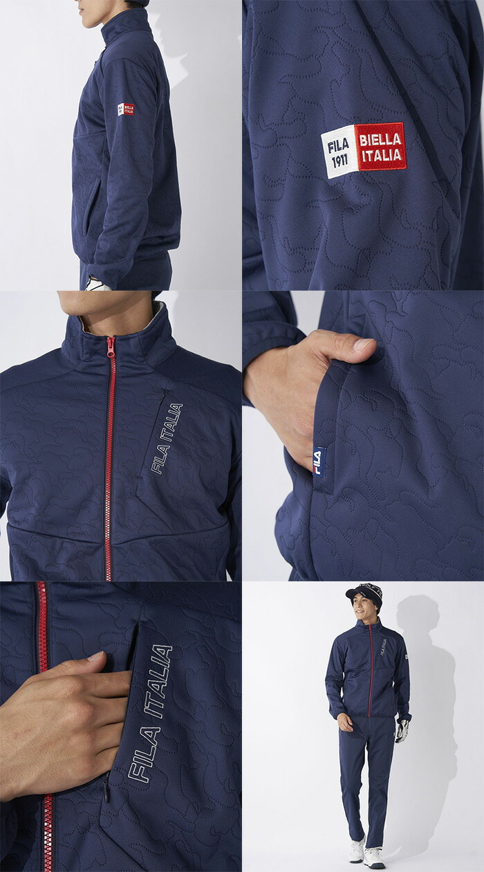 FILA GOLF フィラ ゴルフ 長袖 フルジップ ブルゾン ボンディング