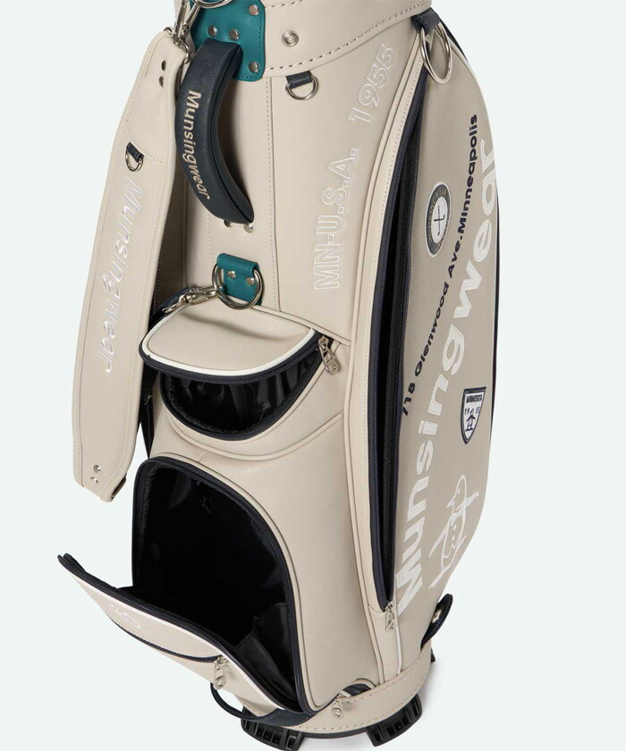 Munsingwear ゴルフバッグ ブラック（ネームプレート付） 楽天市場