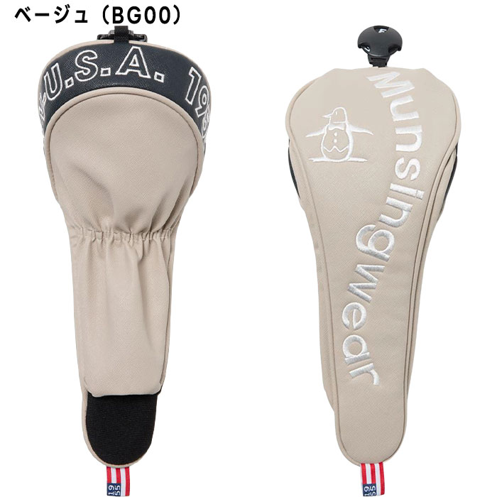 Munsingwear（マンシングウェア） ゴルフ カーブロゴ ヘッドカバー