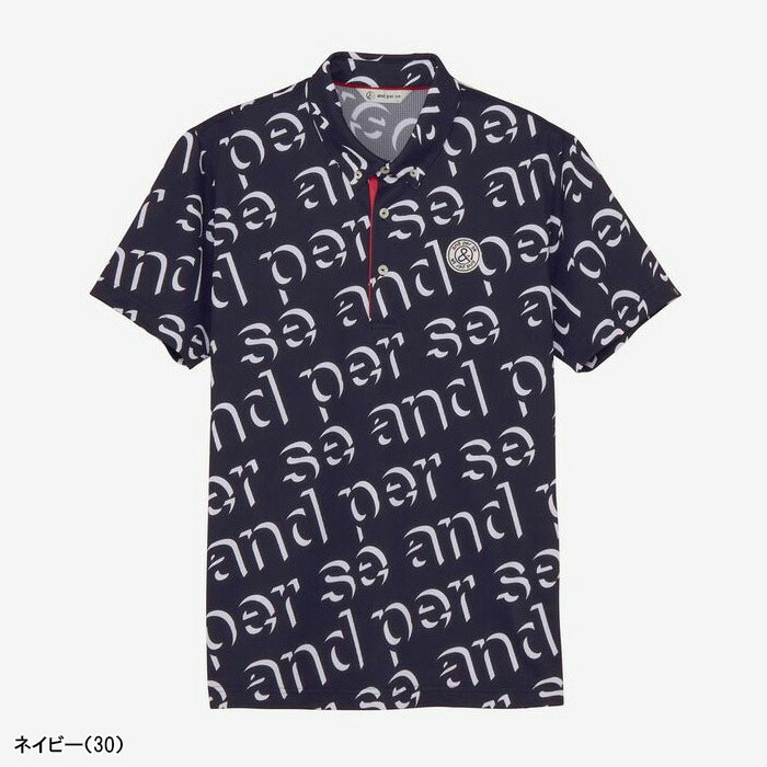 and per se（アンパスィ） 半袖 ポロシャツ ボタンダウンシャツ