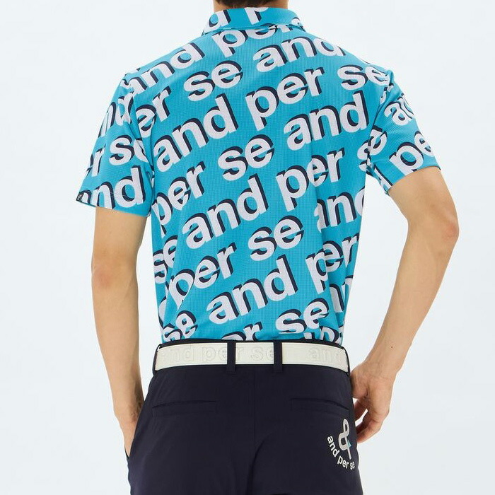 and per se（アンパスィ） 半袖 ポロシャツ ボタンダウンシャツ