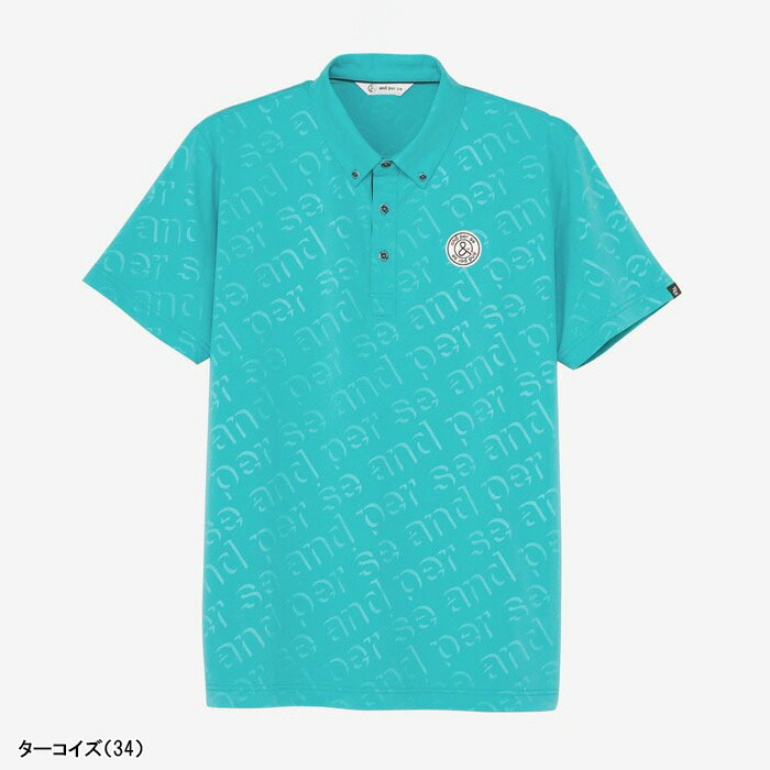 and per se（アンパスィ） 半袖 ポロシャツ ボタンダウンシャツ