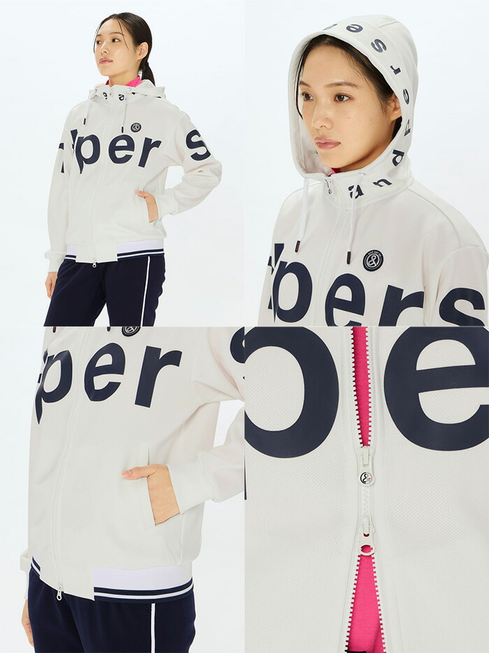 and per se（アンパスィ） レディース 長袖 フルジップブルゾン エアロ