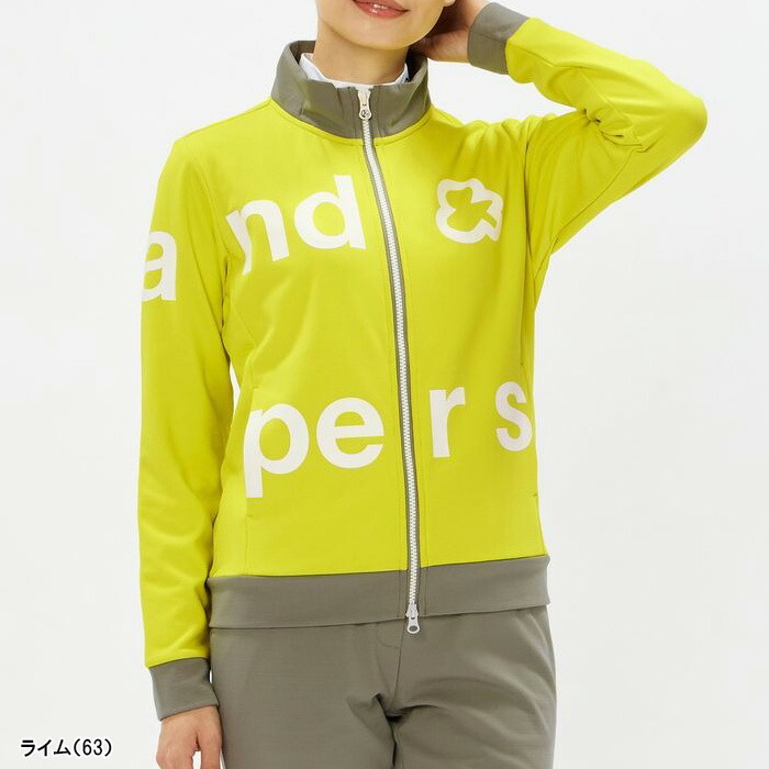 and per se（アンパスィ） レディース 長袖 フルジップブルゾン