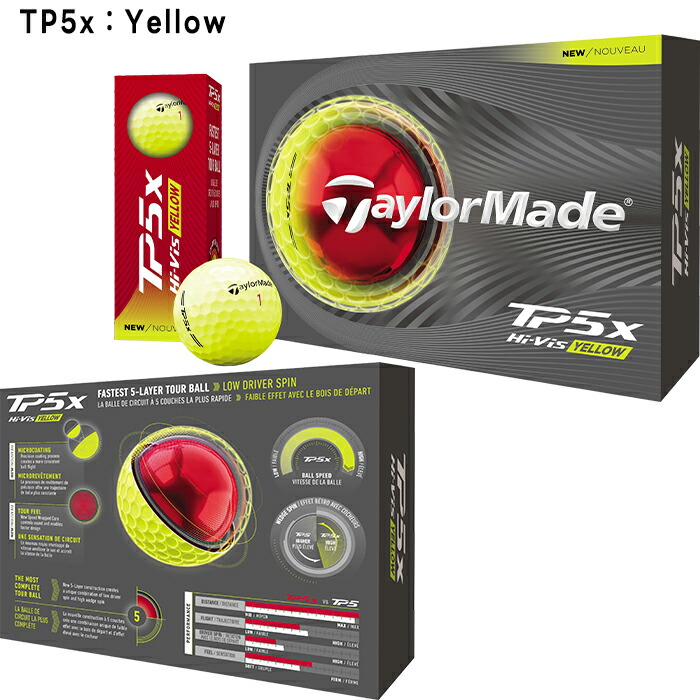 TaylorMade TP5 ゴルフボール 2ダースセット TaylorMade（テーラーメイド） 【2ダースセット】テーラーメイド