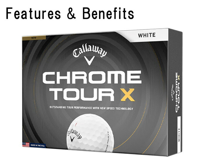 Callaway（キャロウェイ） クロムツアーX ゴルフボール 1ダース(12球入