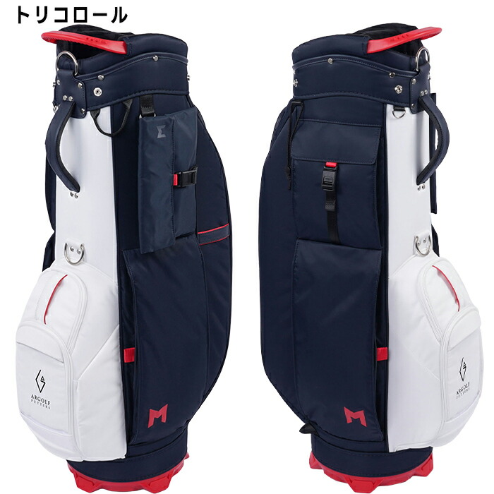   GOLF トリコロール　キャディバッグ　8.5型 ARGOLF（アールゴルフ） 8.5型 キャディバッグ M GAIA キャディ CN1