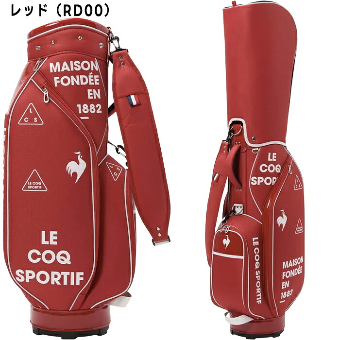 LE COQ SPORTIF ゴルフバック　レッド　ルコックスポルティフ le coq sportif GOLF（ルコックスポルティフ ゴルフ） レディース
