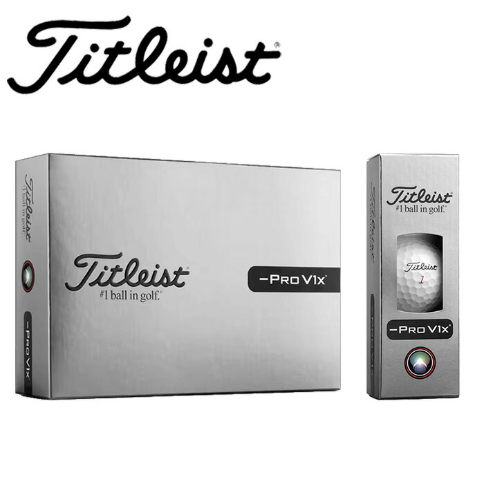 Titleist（タイトリスト） ゴルフボール Pro V1x Left Dash 1ダース
