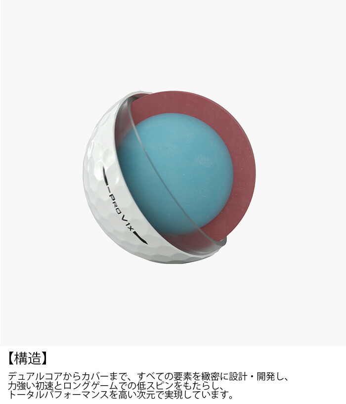 Titleist（タイトリスト） ゴルフボール Pro V1x Left Dash 1ダース