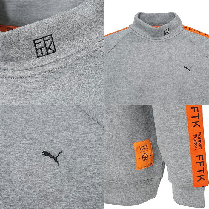 PUMA（プーマ） ゴルフ PUMA×FFTK ビッグラベル 長袖 モックネック