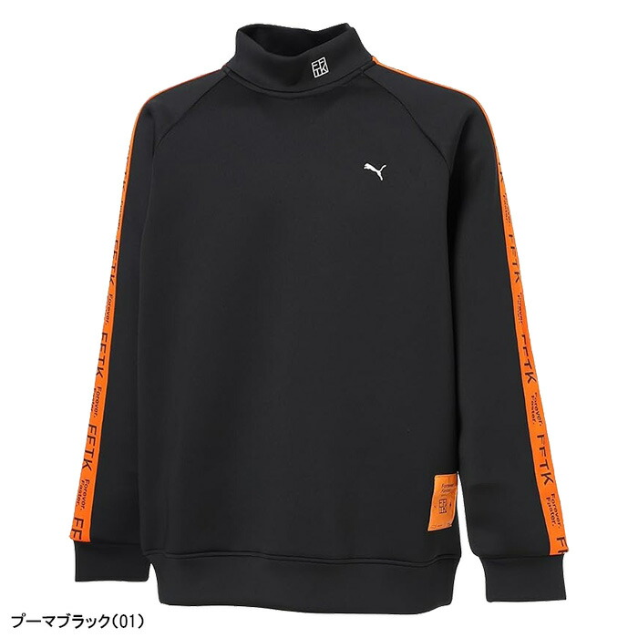 新品タグ付☆2枚☆PUMAプーマ ゴルフ 長袖モックネックXL定価24,200円 PUMA（プーマ） ゴルフ PUMA×FFTK ビッグラベル 長袖 モックネック
