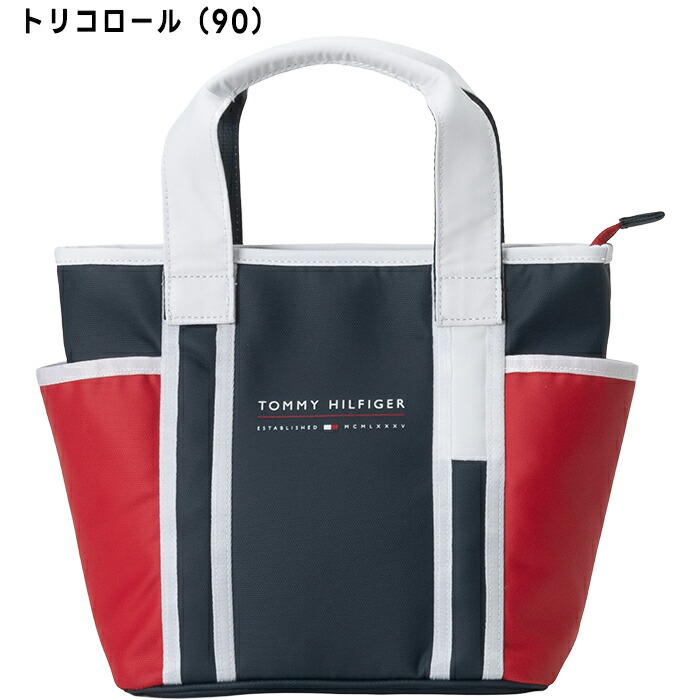 トミーヒルフィガー ゴルフ カートバッグ ミニトートバッグ トリコロール TOMMY HILFIGER GOLF（トミー ヒルフィガー ゴルフ） トミー