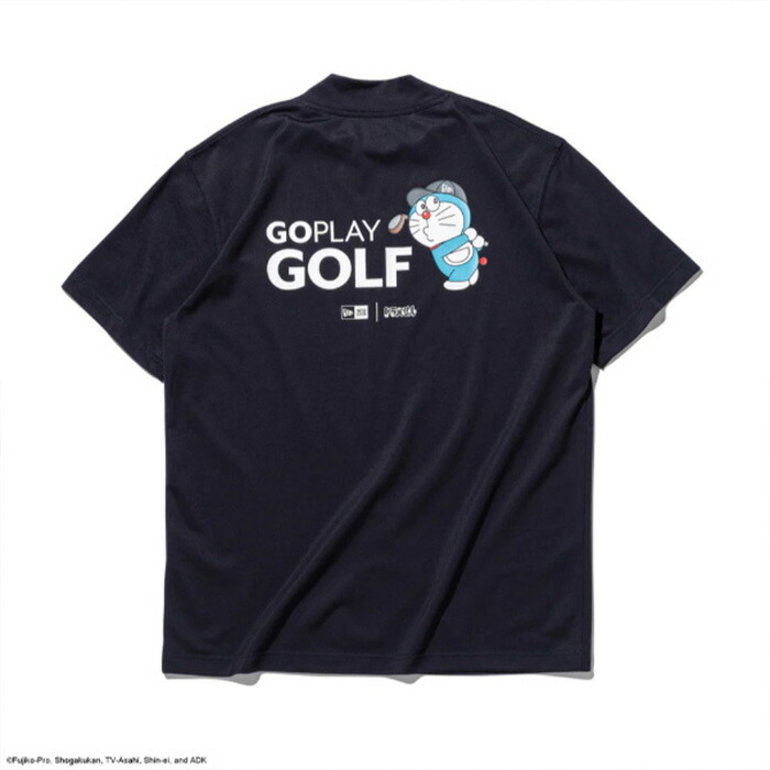 NEW ERA（ニューエラ） ゴルフ 半袖 鹿の子 ミッドネック Tシャツ