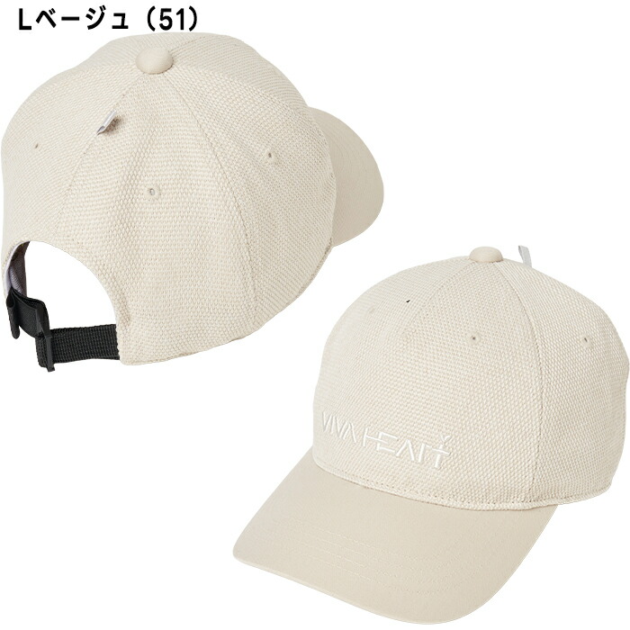 VIVA HEART（ビバハート） ゴルフキャップ リネン風 キャップ ゴルフ