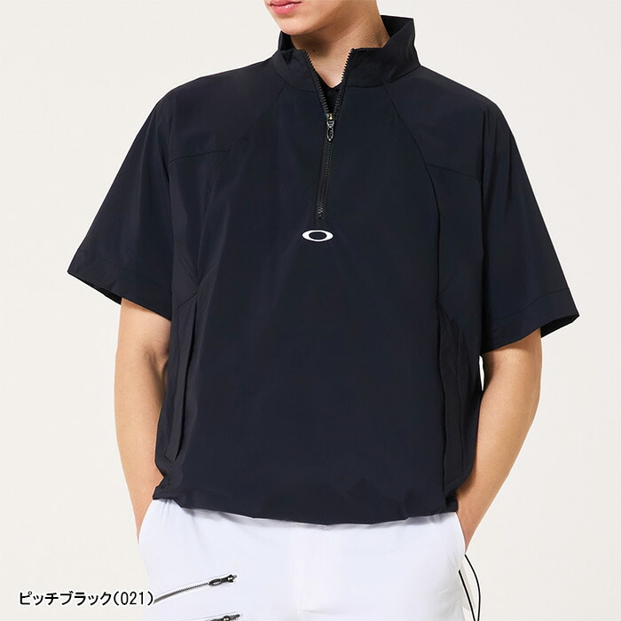 OAKLEY（オークリー） 半袖 ハーフジップ プルオーバージャケット