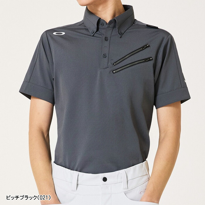 OAKLEY（オークリー） 半袖 ポロシャツ スカルクールストレッチクロウ
