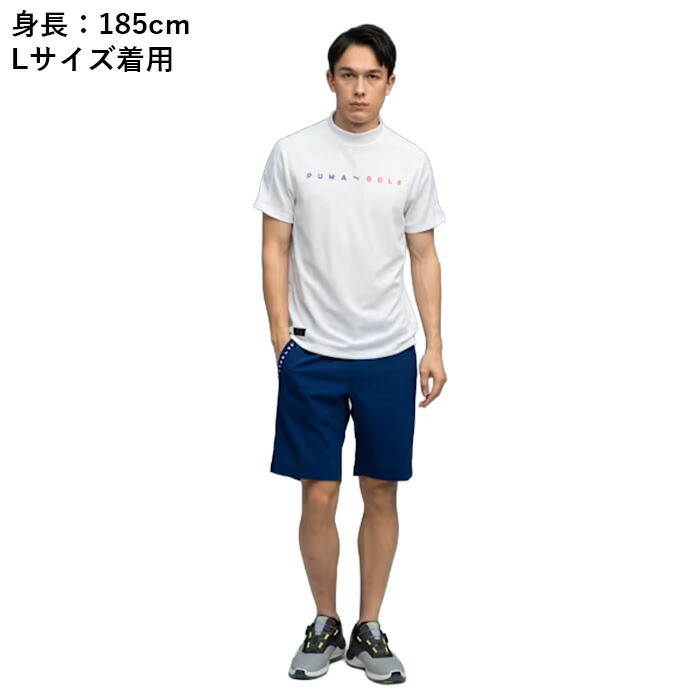 PUMA（プーマ） ゴルフ ゴルフ PB ロゴ モックネック S／S 半袖 メンズ