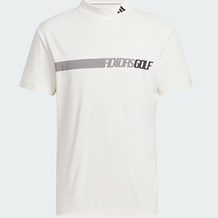 アディダス ゴルフウェア   モックネック 半袖 ストレッチシャツ  ADIDAS GOLF アディダス ゴルフ モックネック 半袖ポロシャツ メンズ