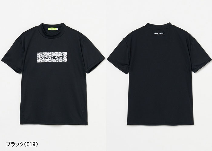 ビバハート　モックネック　半袖シャツ　L VIVA HEART（ビバハート） レディース ゴルフ 半袖 モックネックシャツ