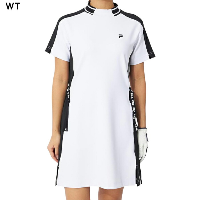 FILA GOLF レディース フィラ ゴルフ 半袖 モックネック ワンピース
