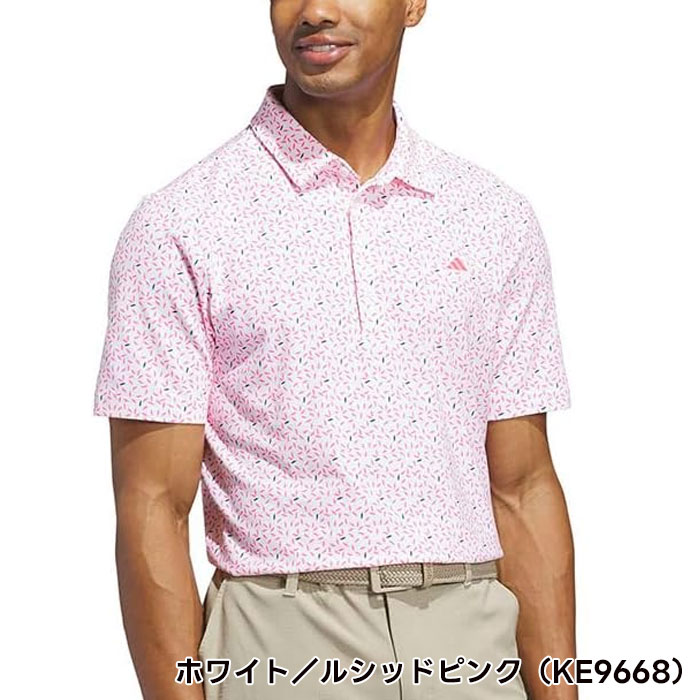 ADIDAS GOLF アディダス ゴルフ リーフモチーフ 半袖 ポロシャツ RG557