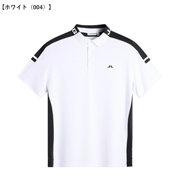J.LINDEBERG リンドバーグ　メンズ　ゴルフ　半袖シャツ　ホワイト　S J.LINDEBERG（ジェイリンドバーグ） J.リンドバーグ ゴルフ Bo Polo