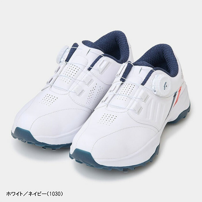 Callaway ゴルフシューズ 女性用 ホワイト/ネイビー Callaway（キャロウェイ） レディース ゴルフシューズ AEROSPORT WM