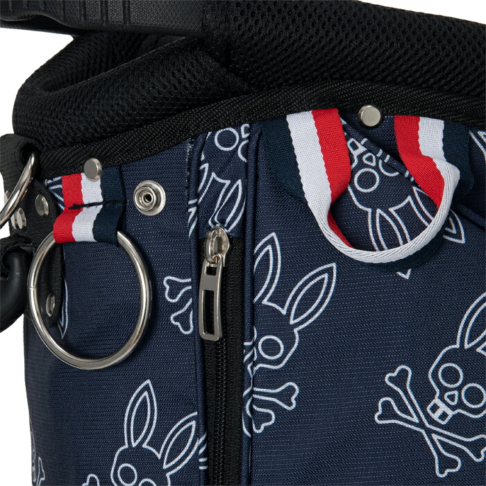 Psycho Bunny（サイコバニー） 9.0型 スタンド キャディバッグ 総柄
